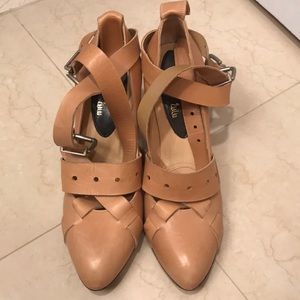 Te Casan never worn tan leather shoes